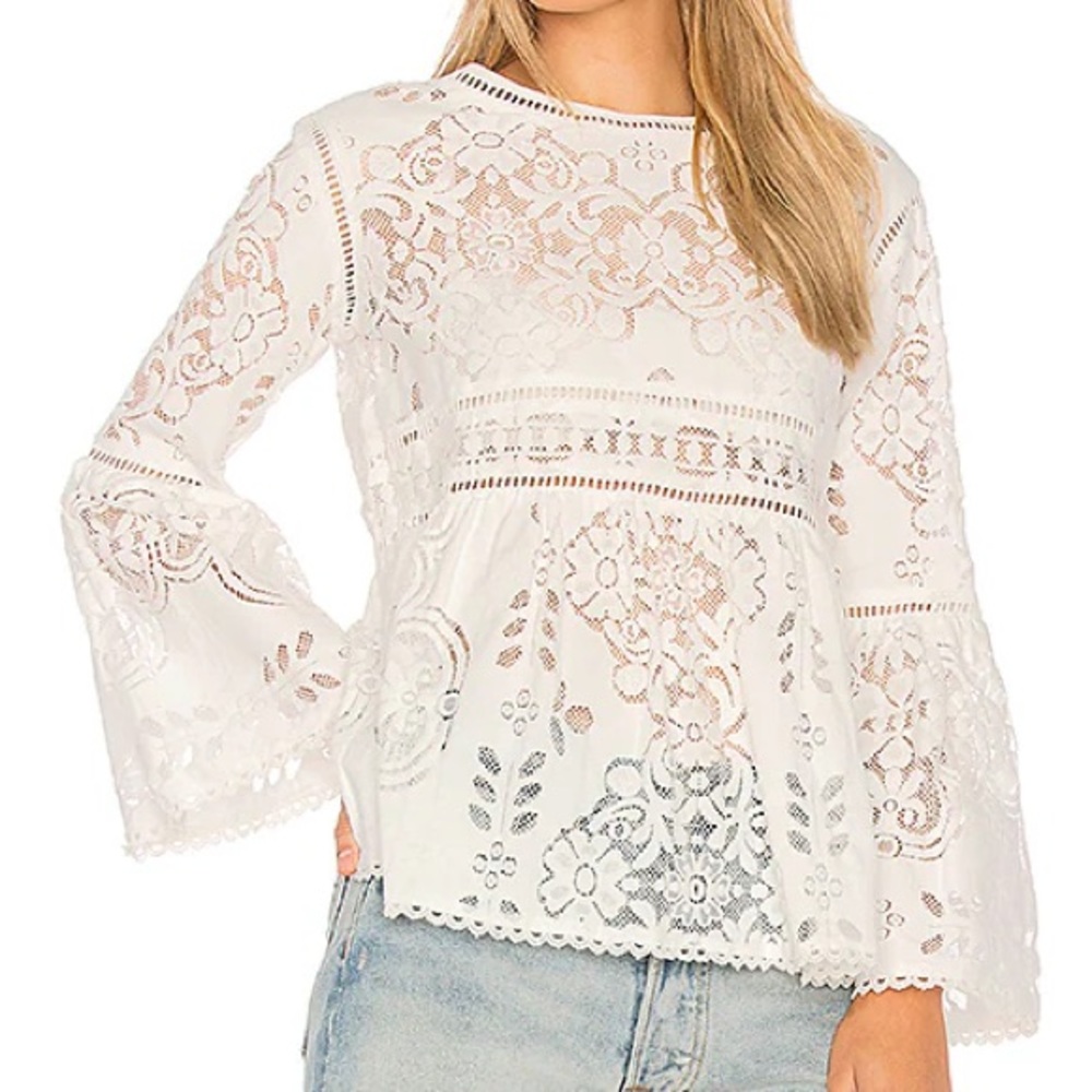 Spell & the Gypsy Clover Lace Shirt Top
